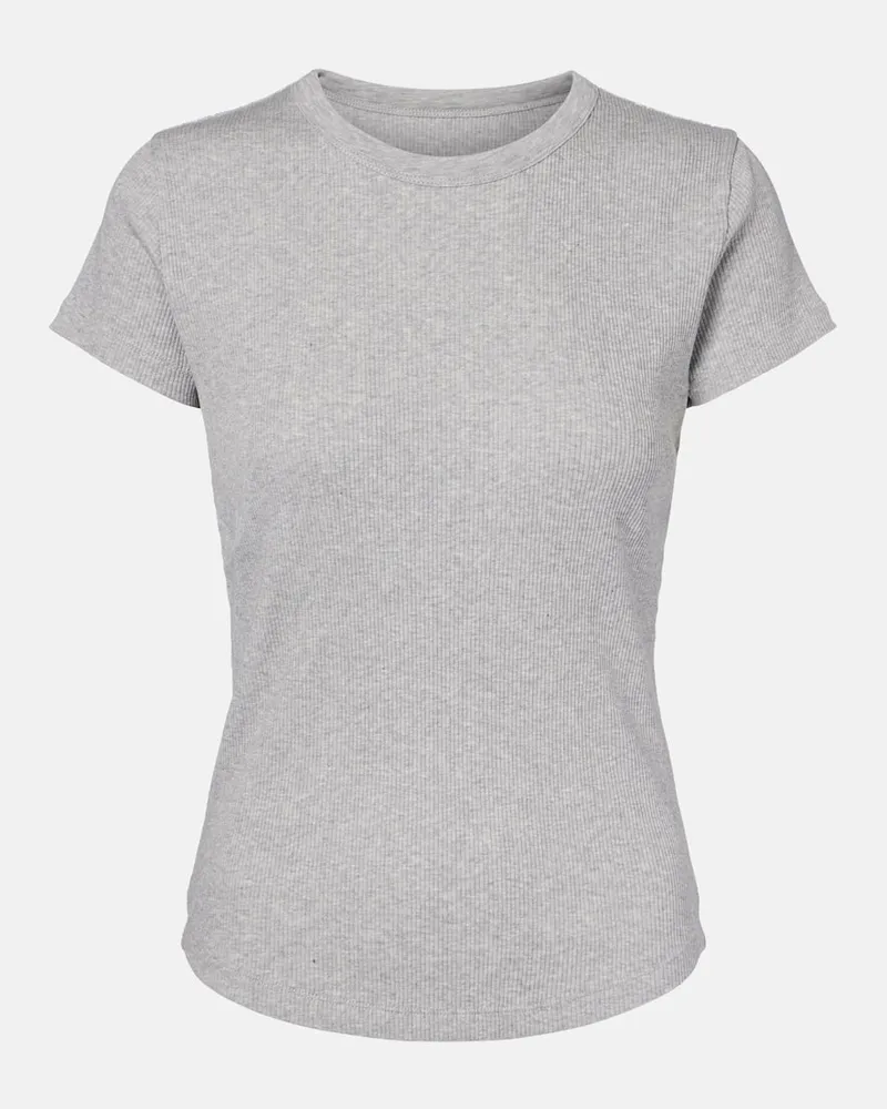 Isabel Marant T-Shirt Taomi aus Baumwoll-Jersey Grau