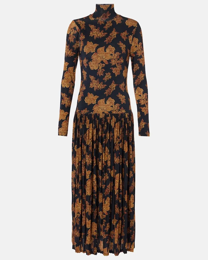 Ulla Johnson Bedrucktes Maxikleid Amaya aus Jersey Multicolor