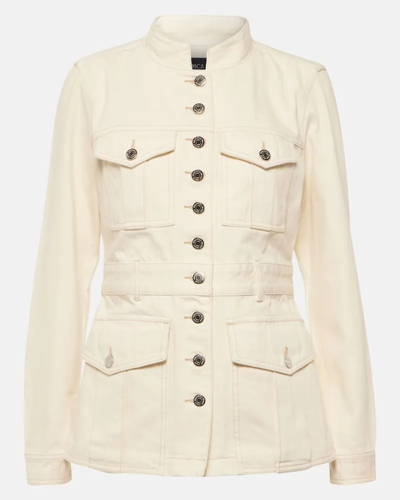Veronica Beard Jeansjacke Tika Weiß