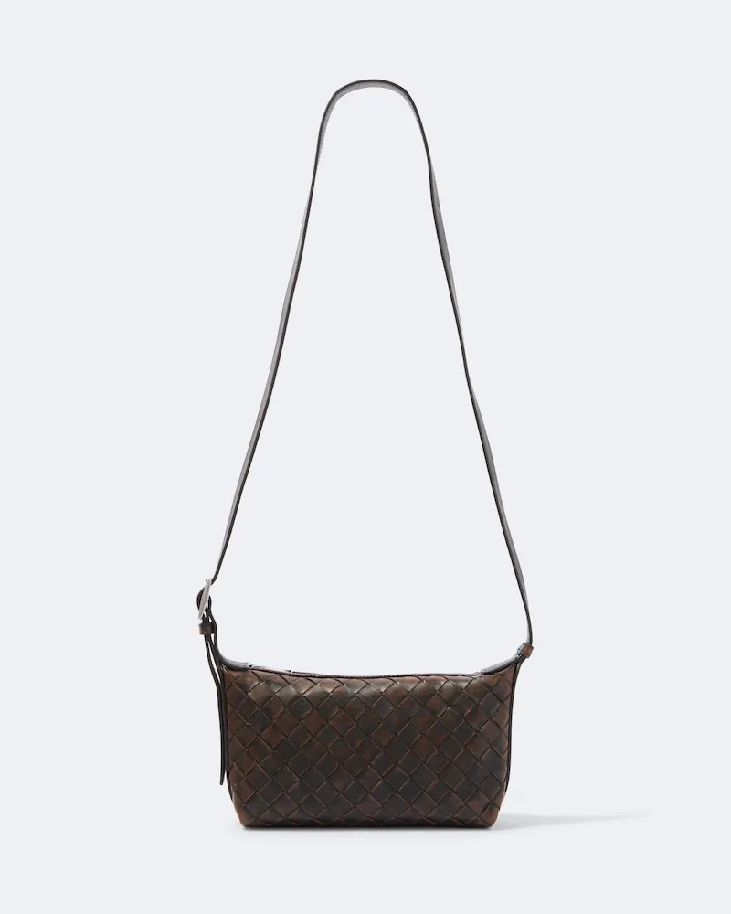 Bottega Veneta Smartphone-Etui Traveler aus Leder Schwarz