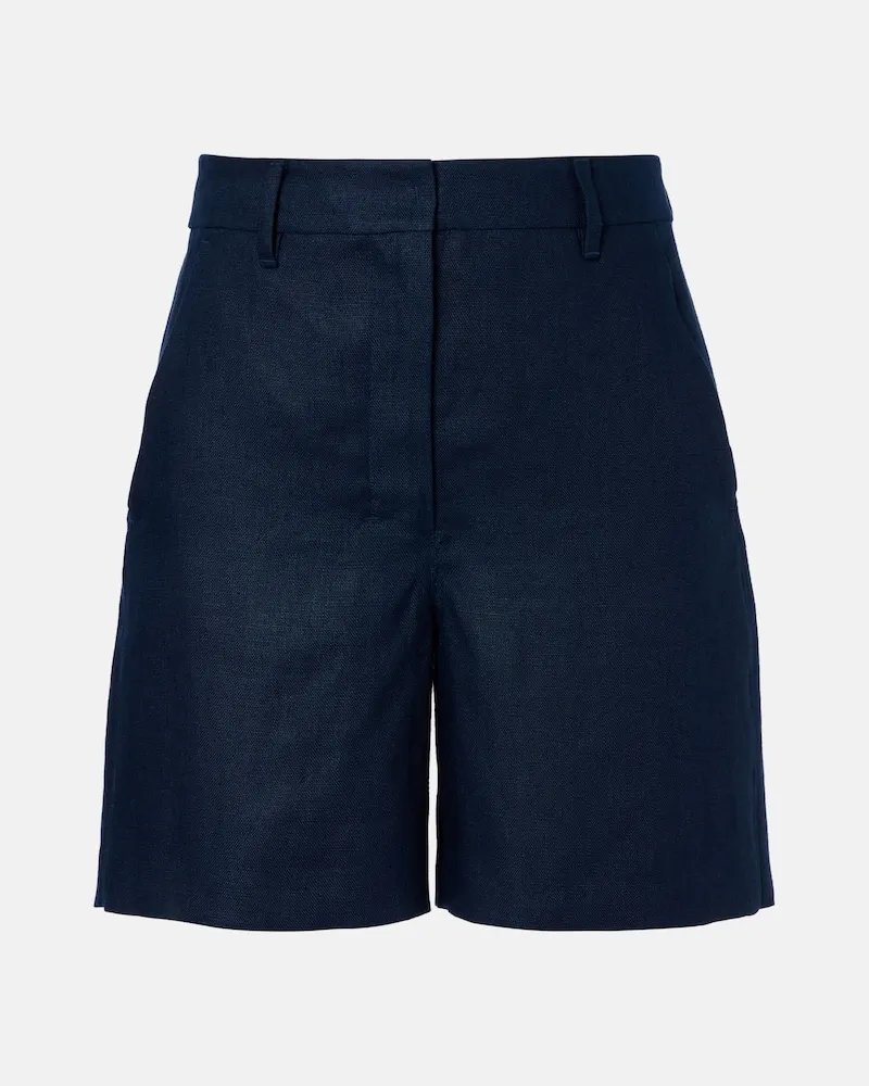 Max Mara Shorts Party aus Leinen Blau