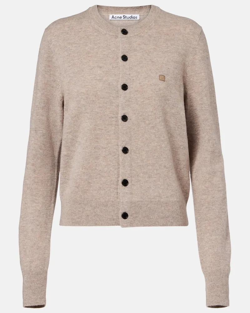 Acne Studios Cardigan aus Wolle und Yakwolle Grau