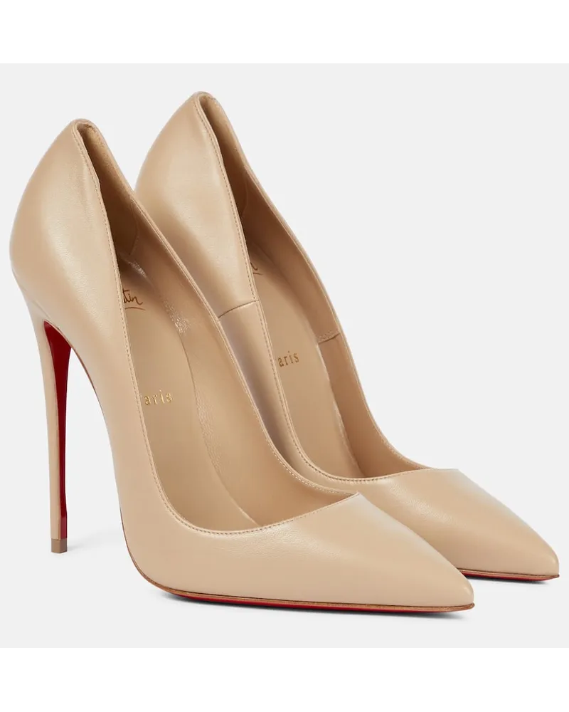 Christian Louboutin Pumps So Kate 120 aus Leder Beige