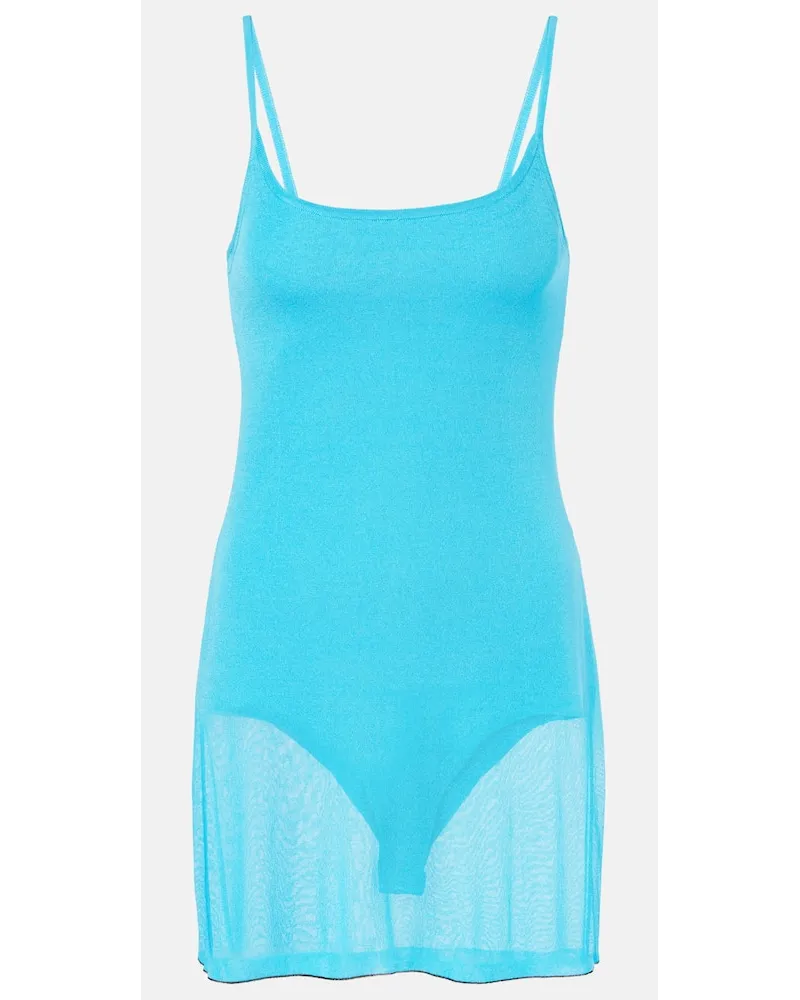 Jacquemus Minikleid La Robe Maille Roupao Blau