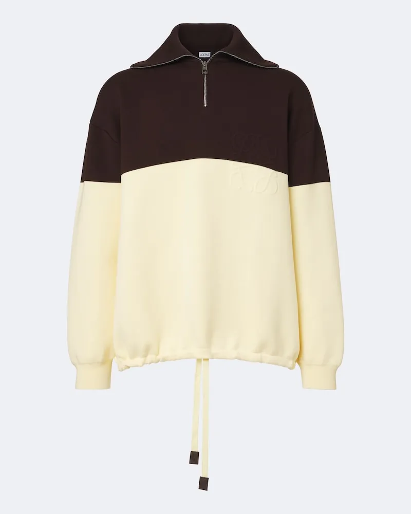 Loewe Pullover Anagram aus einem Baumwollgemisch Gelb