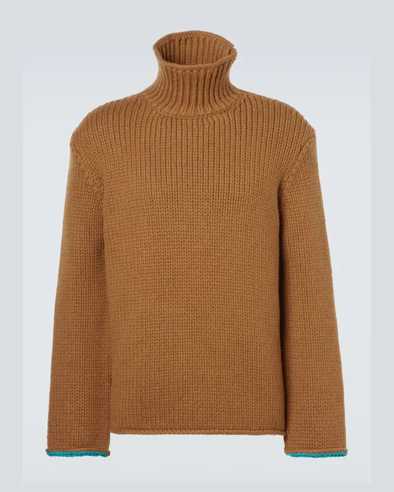 Loewe Pullover aus Wolle Braun