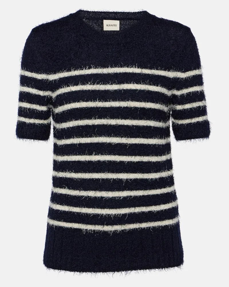 KHAITE Pullover Luphia aus Seide und Kaschmir Weiß