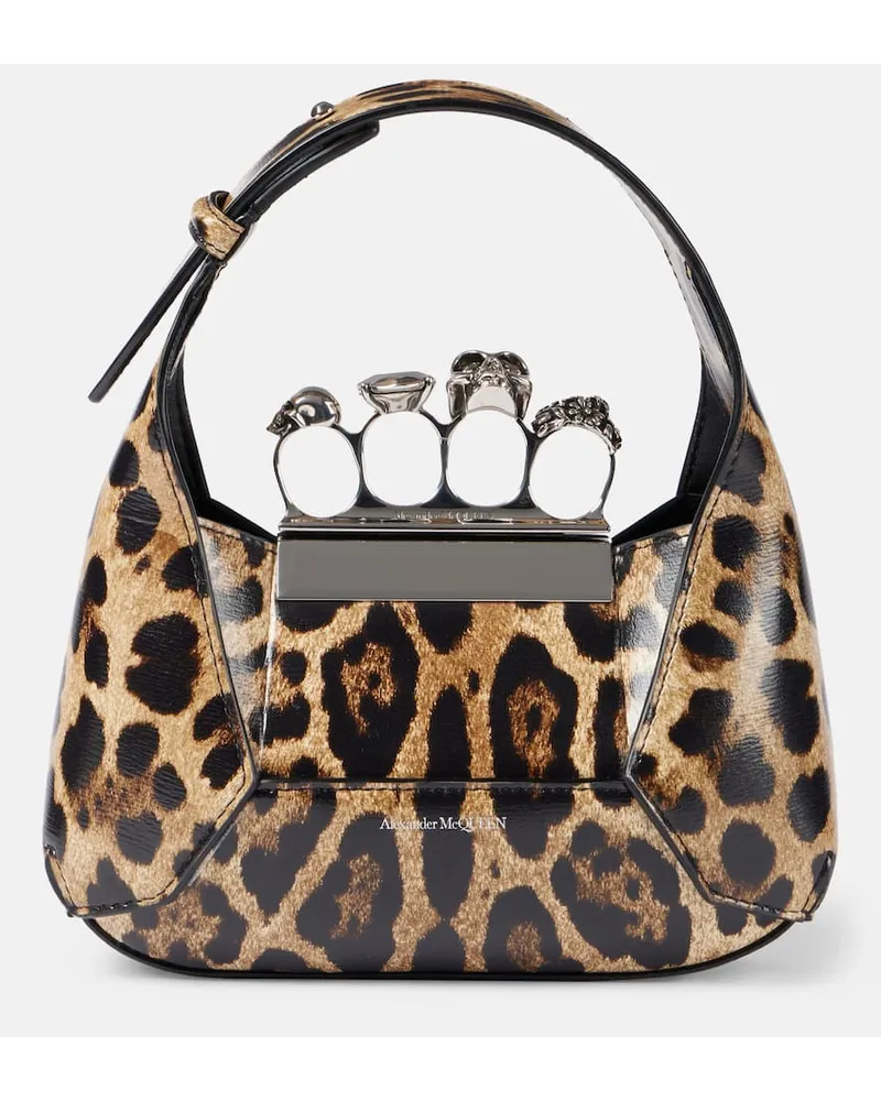 Alexander McQueen Bedruckte Tote Jewelled Mini Multicolor