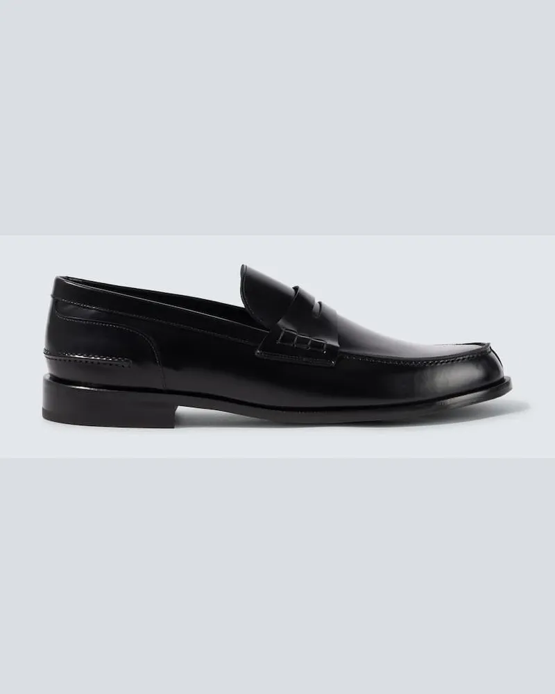 Brioni Loafers aus Leder Schwarz