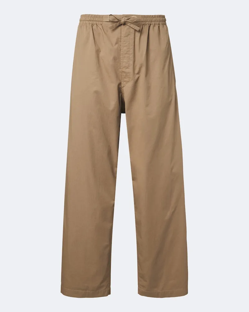 Christophe Lemaire Weite Hose aus Baumwoll-Twill Beige