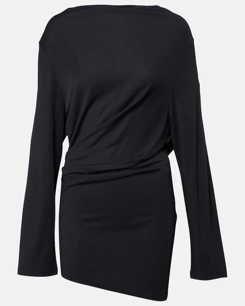 Jacquemus Minikleid Croisière aus Jersey Schwarz