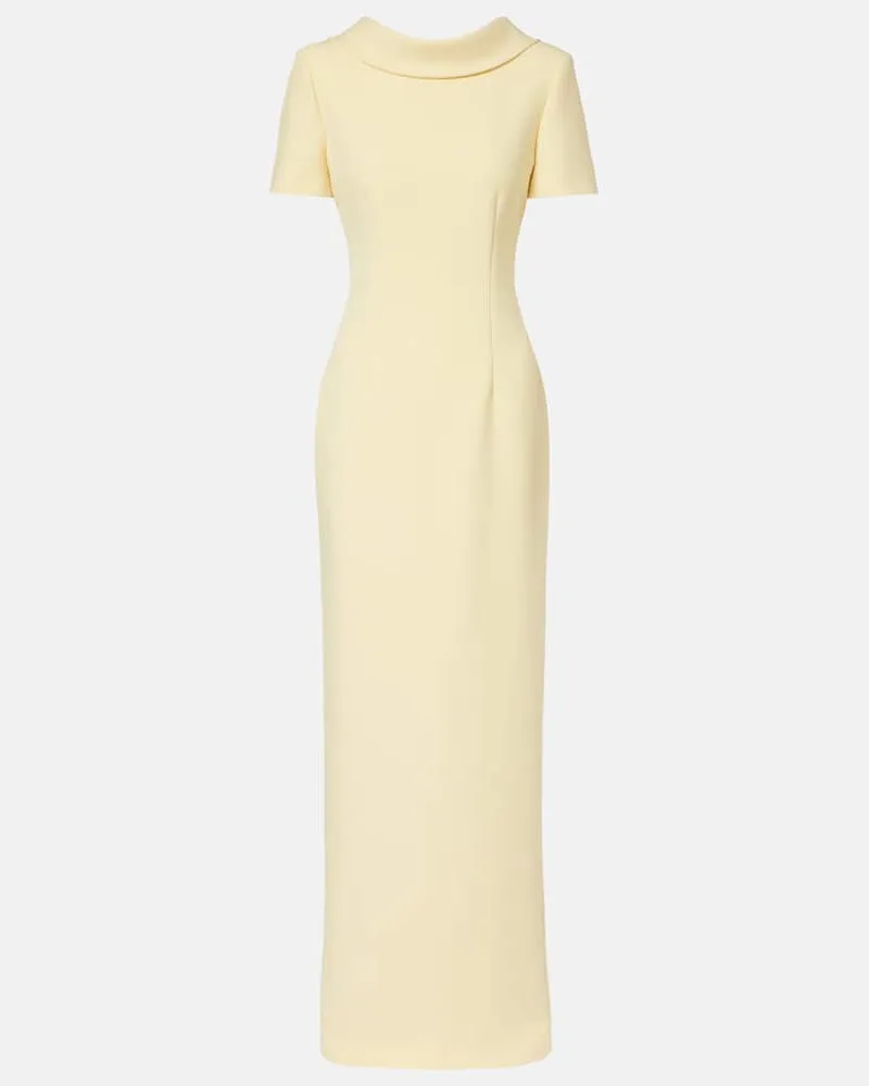 Roland Mouret Robe aus Crêpe Gelb