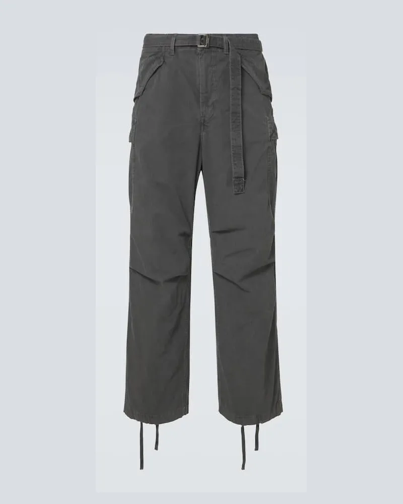 Sacai Cargohose aus Baumwolle Schwarz