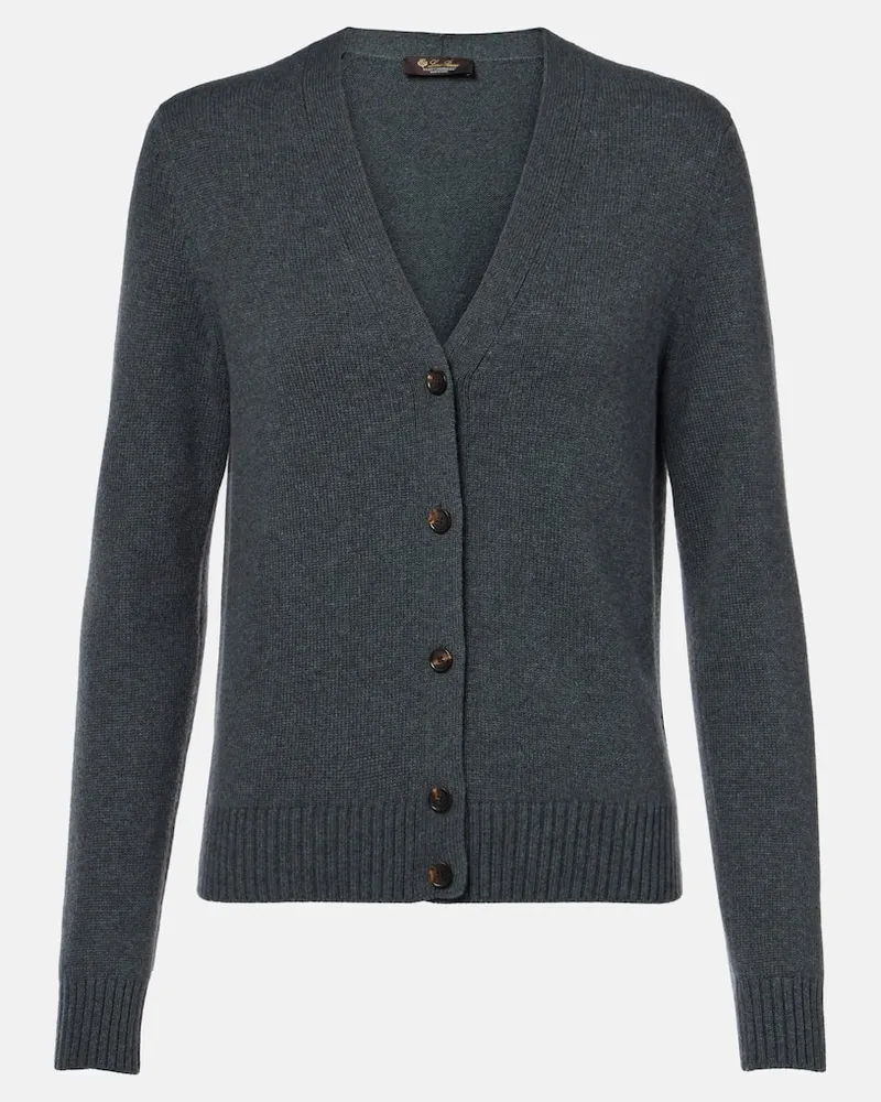 Loro Piana Cardigan Parksville aus Kaschmir Grau