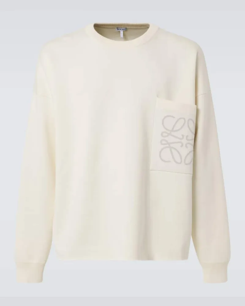 Loewe Sweatshirt Anagram aus einem Baumwollgemisch Grau