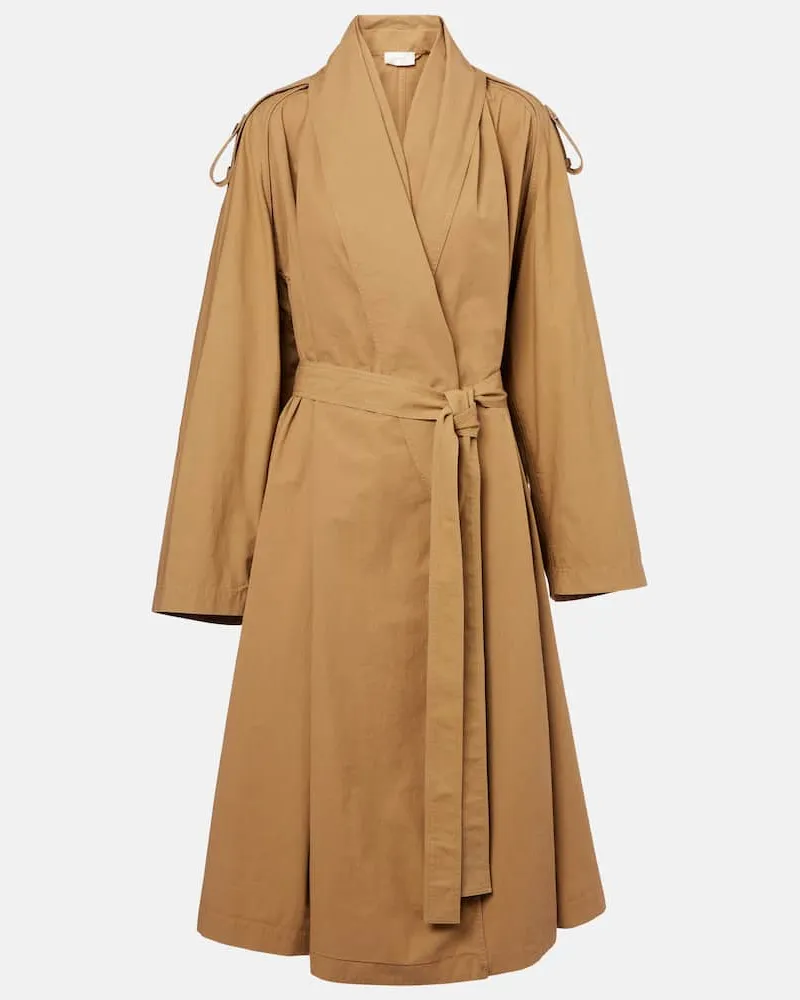 The Row Trenchcoat Pami aus Baumwolle Braun