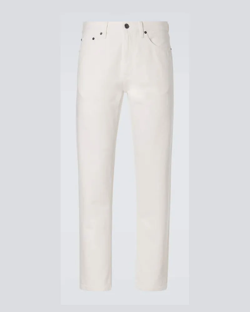 Ermenegildo Zegna Slim Jeans Roccia Weiß