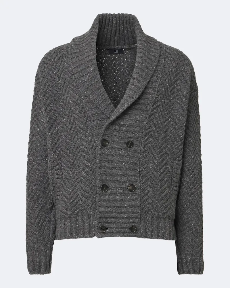Dunhill Cardigan aus Kaschmir Grau