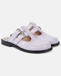 Loewe Slippers Campo aus Leder Lila