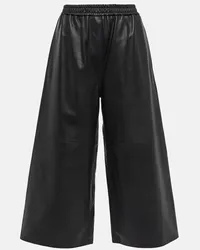 Loewe Culottes aus Leder Schwarz