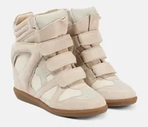 Wedge-Sneakers Bekett aus Veloursleder