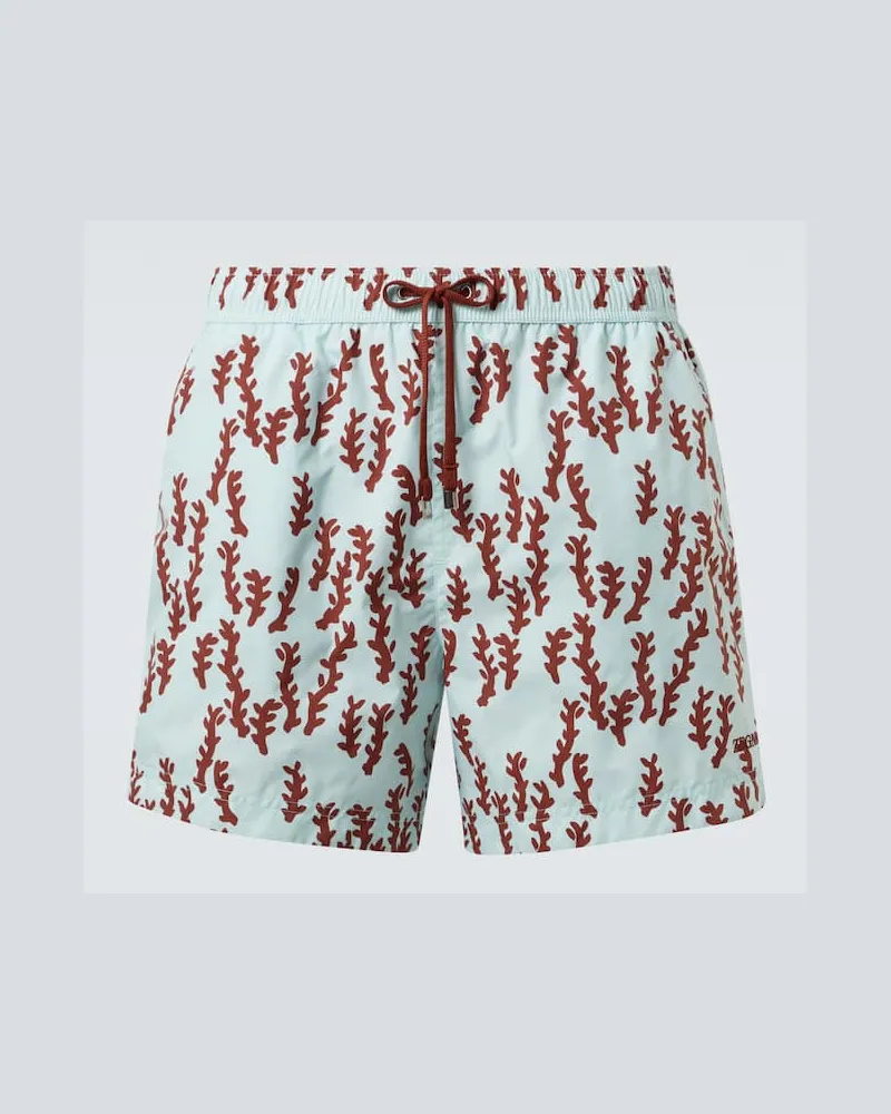 Ermenegildo Zegna Bedruckte Badeshorts Multicolor