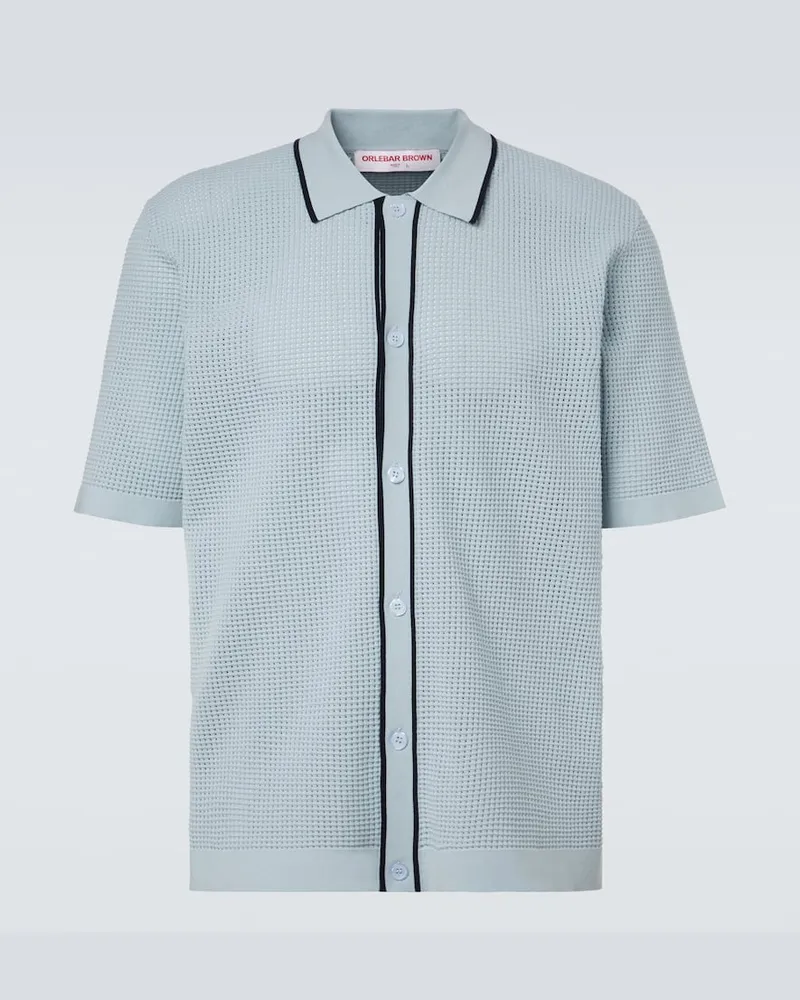 Orlebar Brown Hemd Roddy Blau