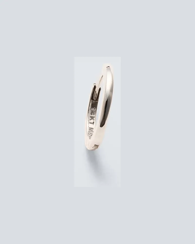 MATEO Einzelner Ohrring aus 14kt WeiÃgold Weiã