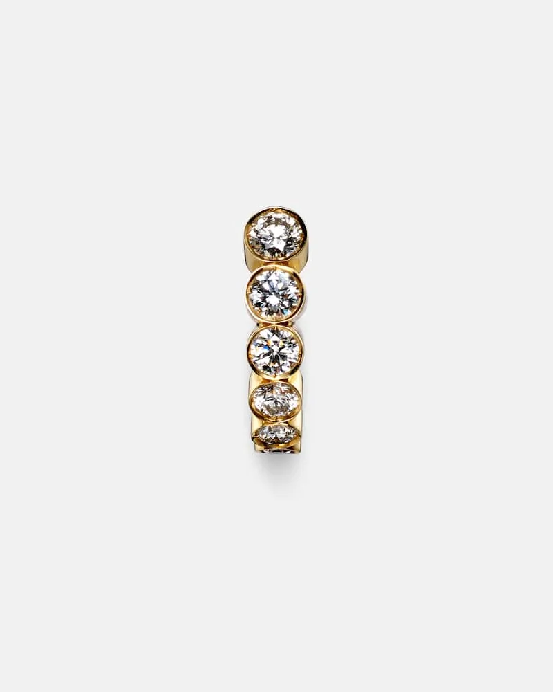 Sophie Bille Brahe Einzelner Ohrring Boucle Ensemble Petite aus 18kt Gelbgold mit Diamanten Gold