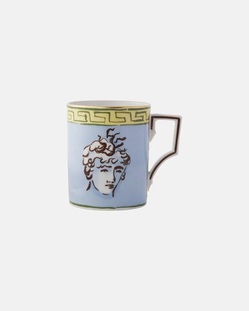 Ginori 1735 Becher Il Viaggio di Nettuno by Luke Edward Hall Blau