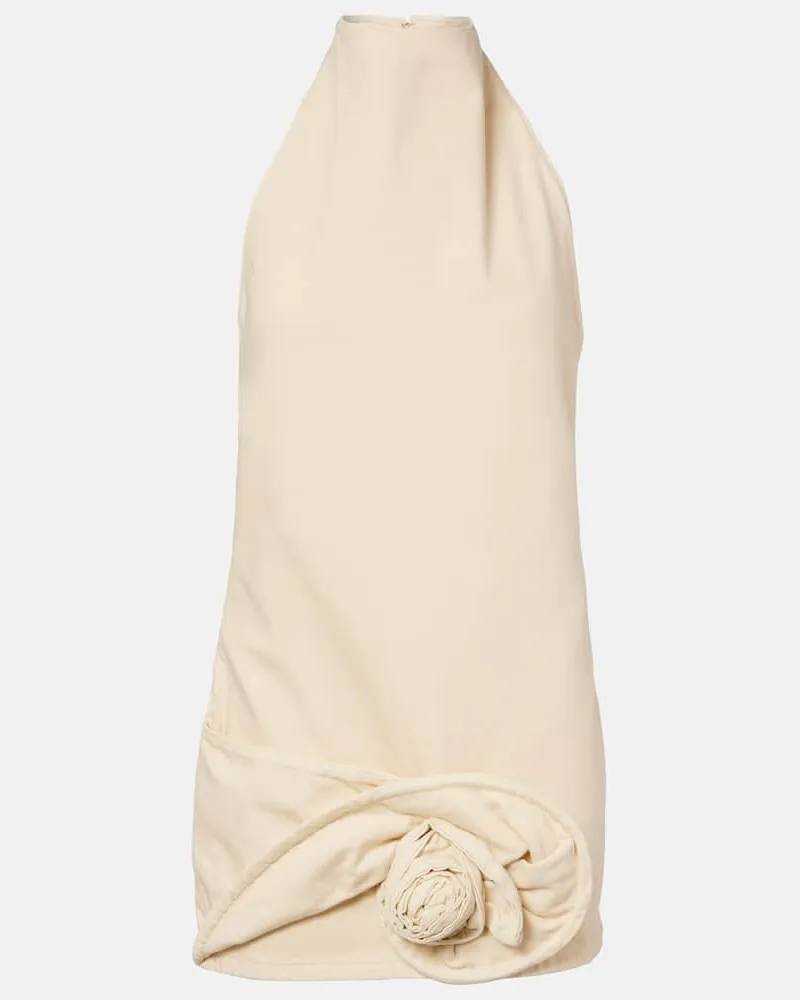 Magda Butrym Minikleid aus Denim Beige