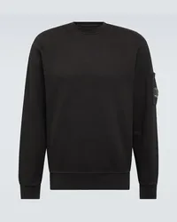 C.P. Company Sweatshirt Lens aus Baumwolle Schwarz