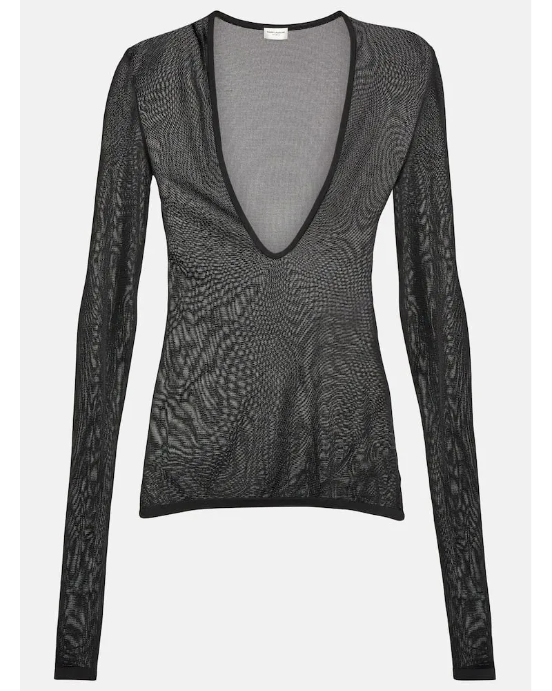 Saint Laurent Pullover Schwarz