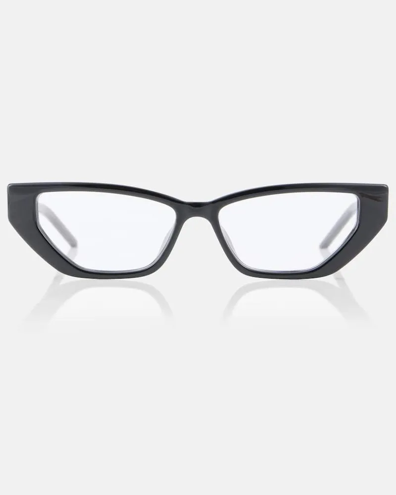 Gucci Cat-Eye-Brille G-String Schwarz