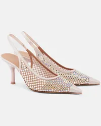 Malone Souliers Verzierte Slingback-Pumps Vesper 70 Beige