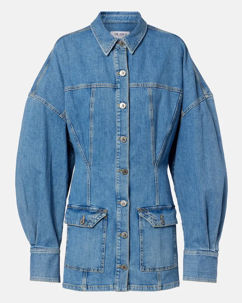 ATTICO Jeanskleid Blau