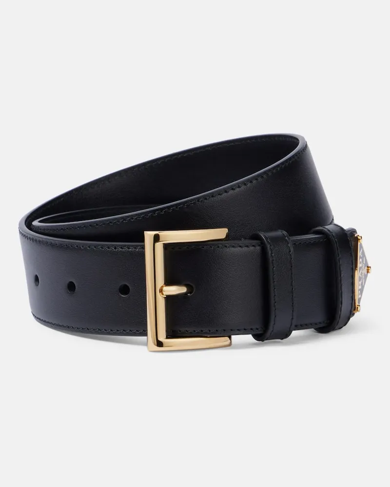 Prada Gürtel aus Leder Schwarz