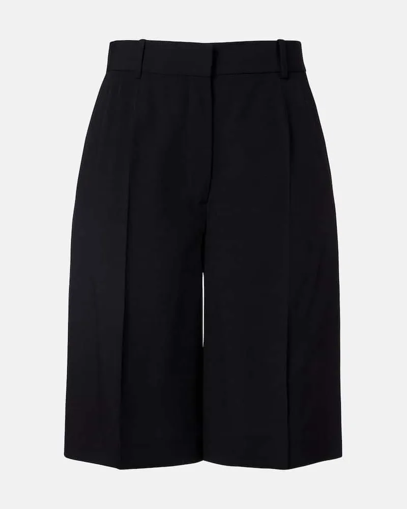 Totême High-Rise Bermuda-Shorts Schwarz