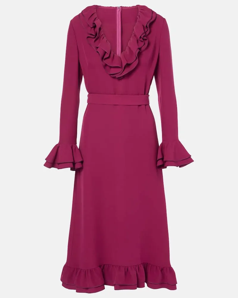 Valentino Garavani Midikleid aus Cady Couture Lila
