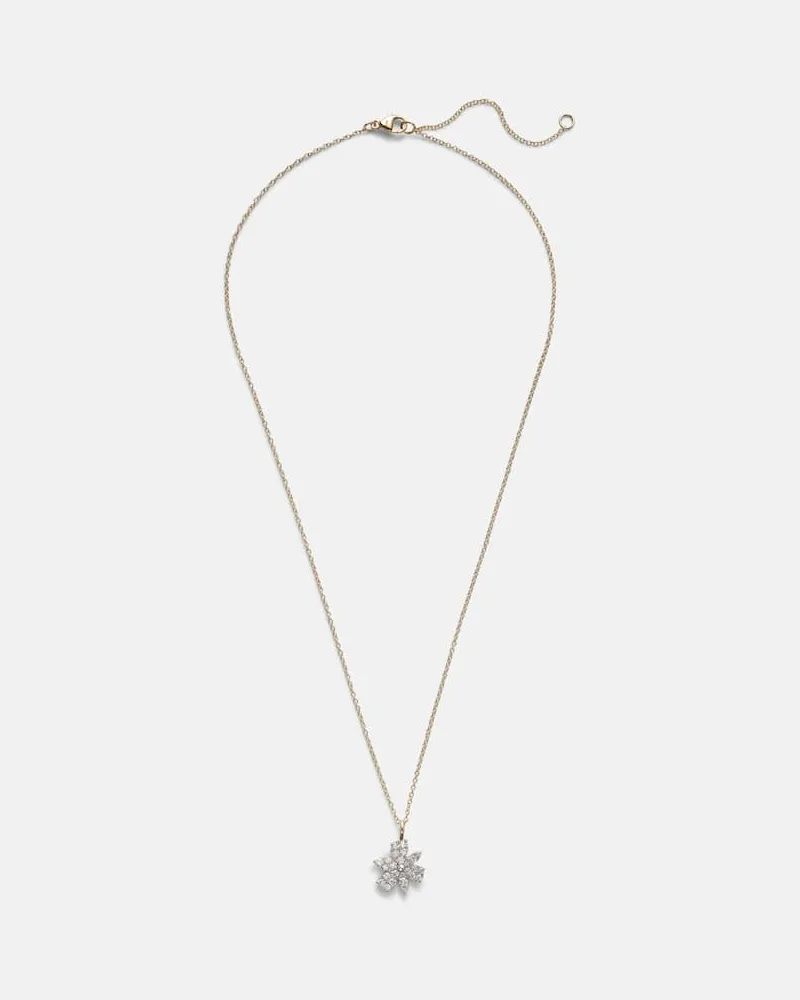 Stone & Strand Halskette Magnolia aus 14kt Gelbgold mit Diamanten Gold