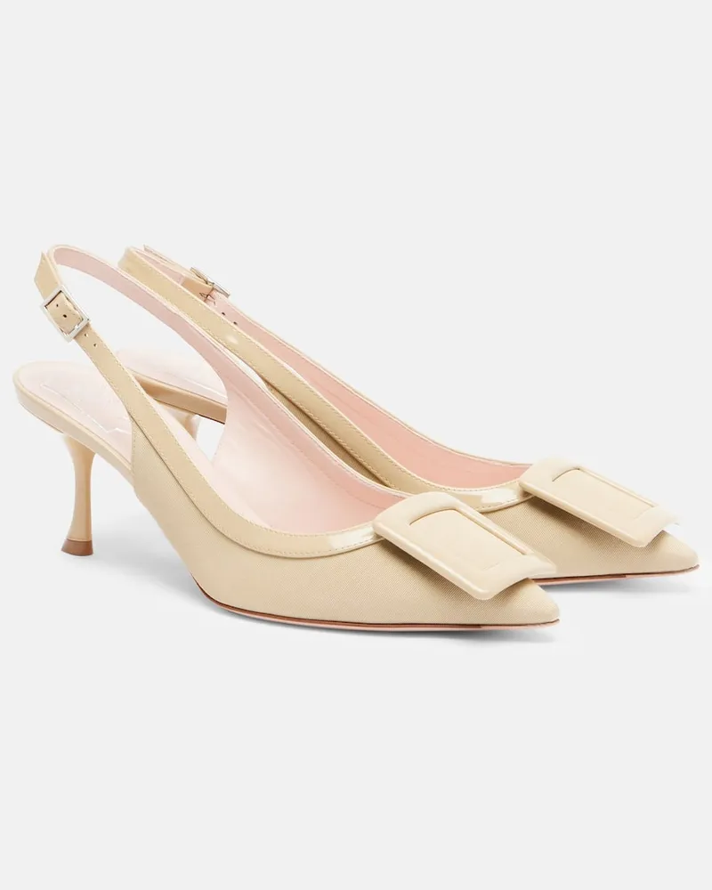 Roger Vivier Slingback-Pumps Viv In The City 65 Beige