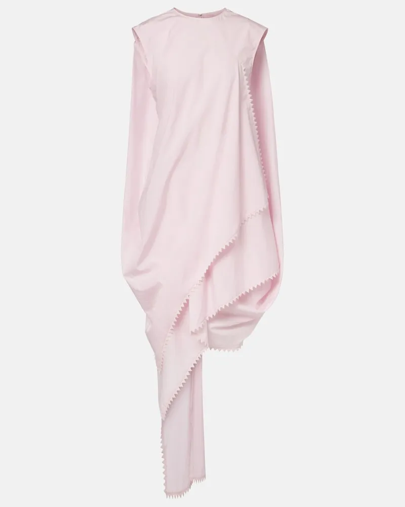 Jacquemus Minikleid Traversin aus Baumwollpopeline Rosa