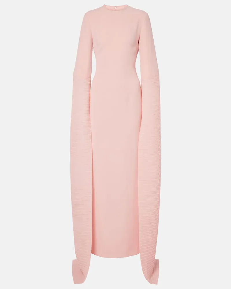 Solace London Robe Naomi aus Crêpe Pink