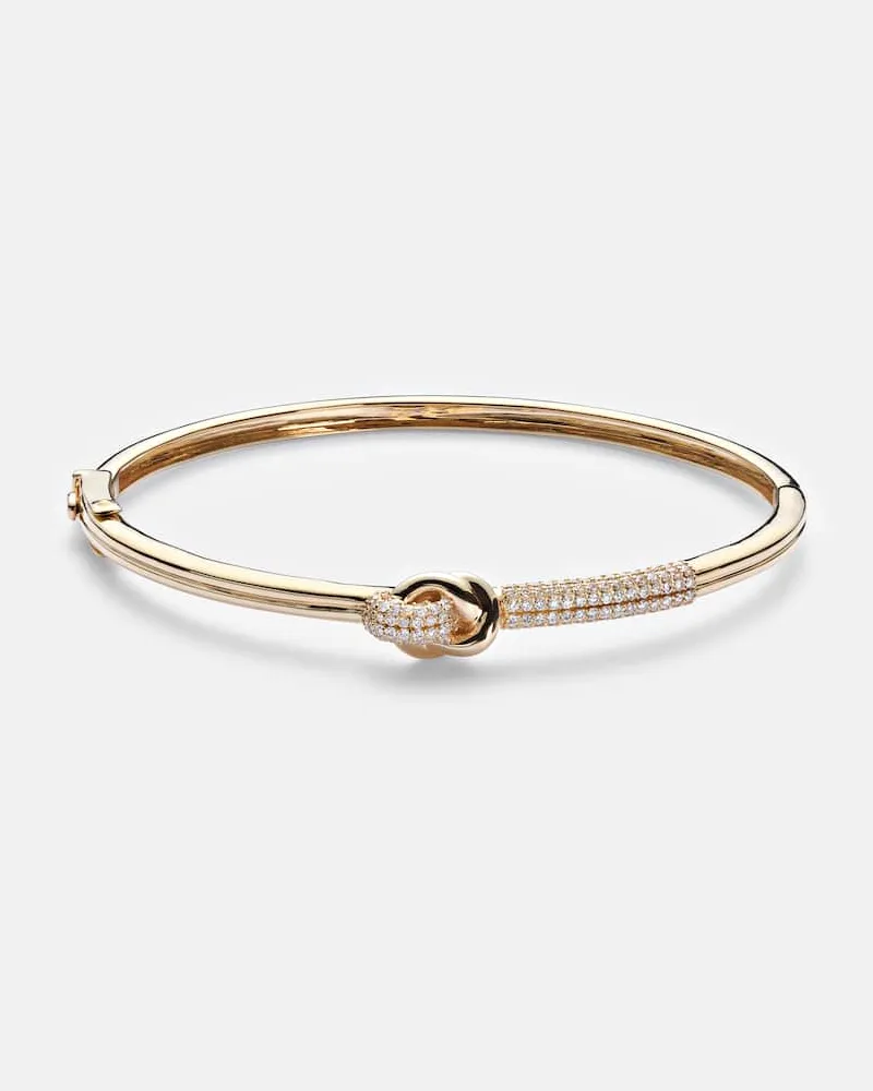 Stone & Strand Armreif aus 14kt Gelbgold (585/1000) mit Diamanten Gold