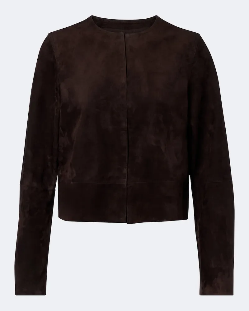 Vince Jacke aus Veloursleder Braun