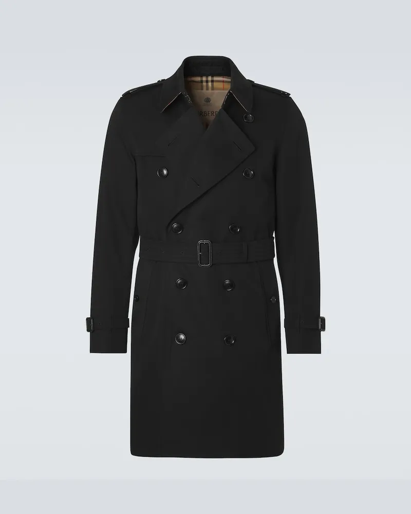 Burberry Trenchcoat aus Baumwoll-Gabardine Schwarz