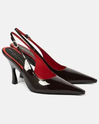 Stella McCartney Slingback-Pumps Elsa aus Lederimitat Braun