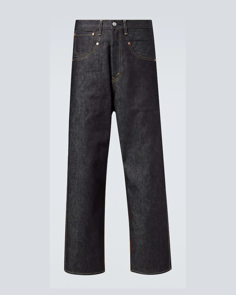 Junya Watanabe High-Rise Straight Jeans Blau