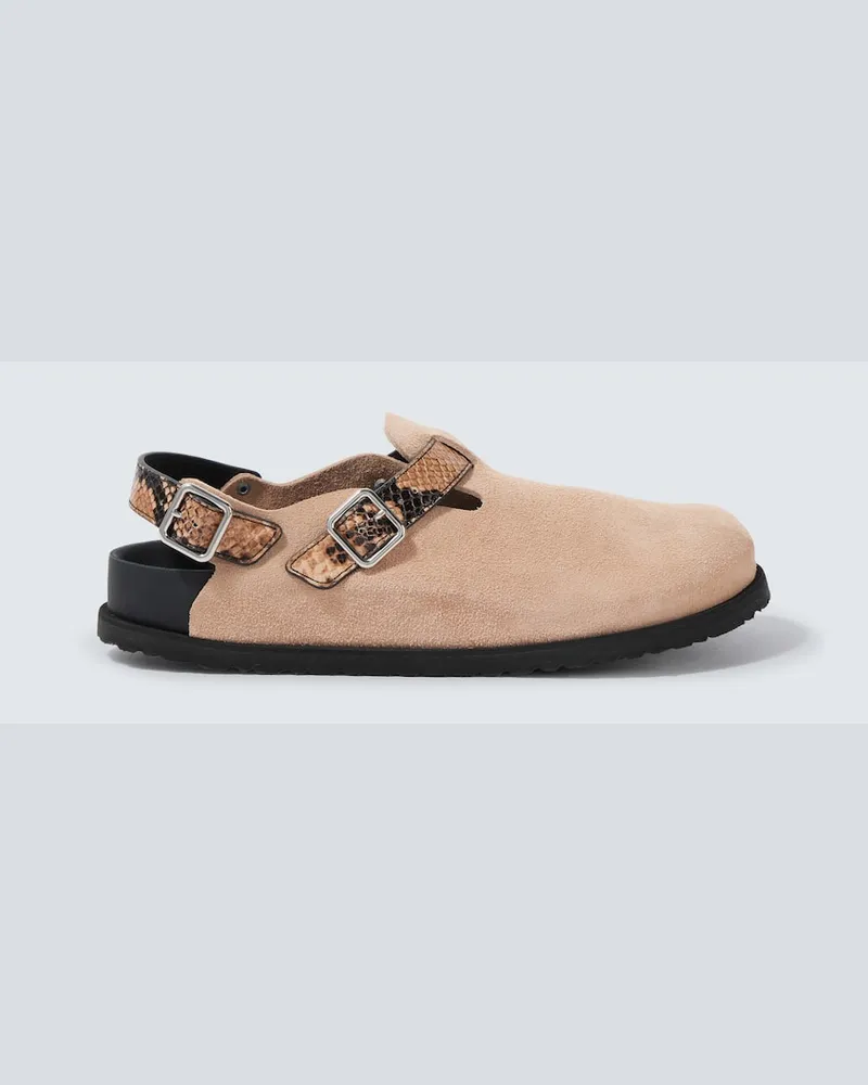 Birkenstock Slip-Ons Tokio II aus Veloursleder Beige