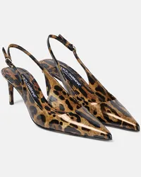 Dolce & Gabbana Slingback-Pumps Lollo aus Lackleder Multicolor